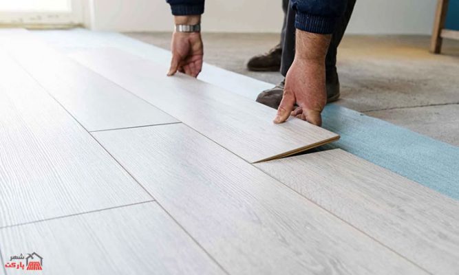 طریقه نصب پارکت روی سرامیک