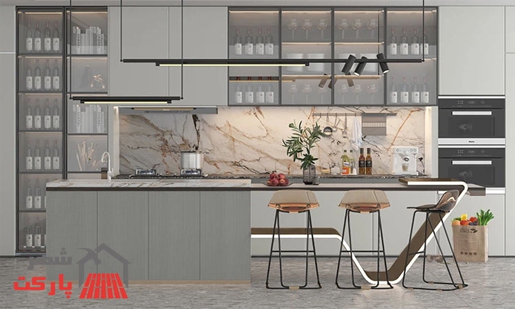 جدیدترین تفاوت‌های کابینت نئوکلاسیک و ممبران در دکوراسیون مدرن آشپزخانه‌ها