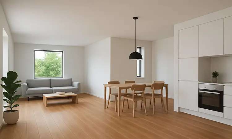 پارکت کف خانه مینیمال